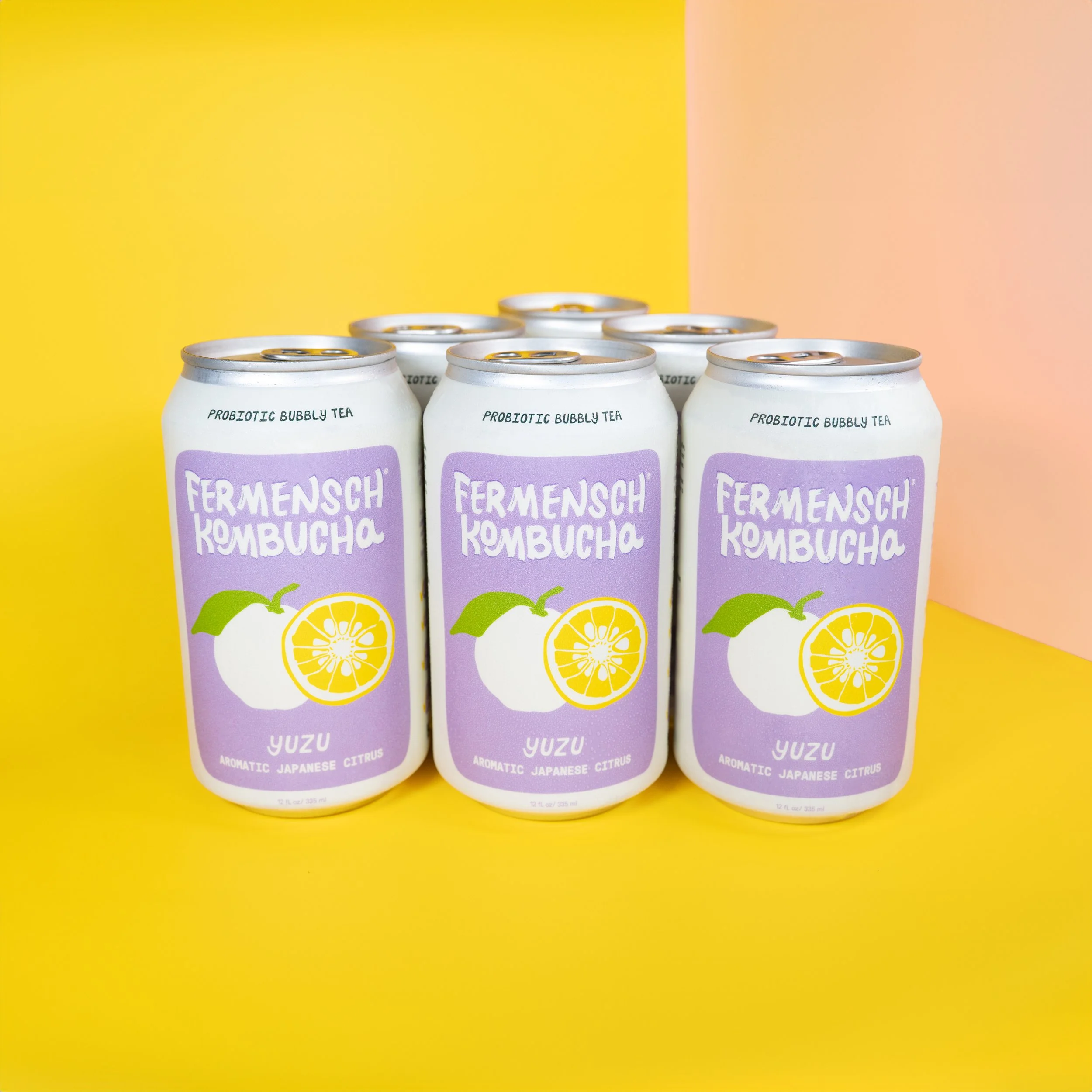Yuzu* Kombucha 12-Pack — Fermensch Kombucha